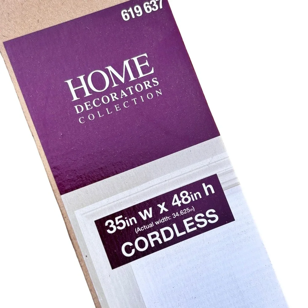 Home Decorators Collection Snow Drift Cordless Cellular Shade 35x48 Light Filter